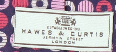 Hawes & Curtis Men's Multicoloured Silk Geometric Tie