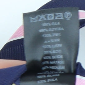 Osborne Men's Blue Pink Striped Silk Tie