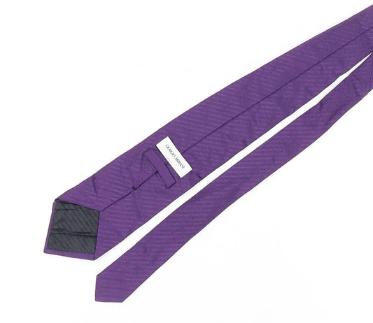 Giorgio Armani Men's Purple Silk Tie