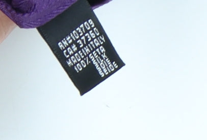 Giorgio Armani Men's Purple Silk Tie