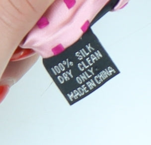 Jeff Banks Pink Silk Geometric Men's Tie