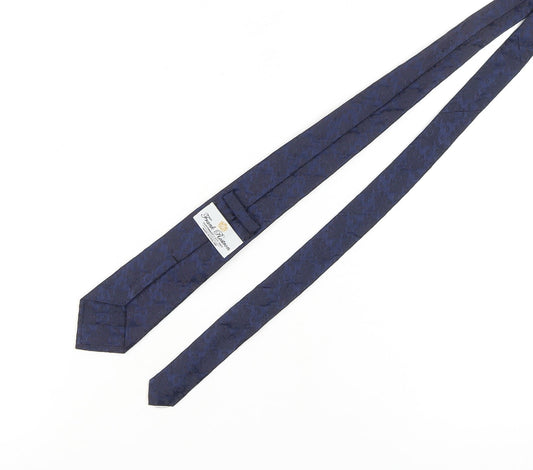 Frank Rostron Men's Blue Paisley Silk Slim Tie