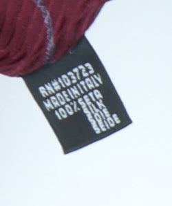 Giorgio Armani Men's Red Silk Geometric Tie