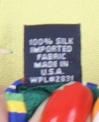 Tommy Hilfiger Men's Yellow Striped Silk Tie