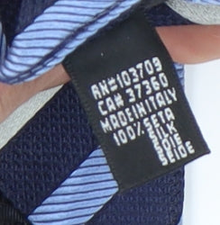 Giorgio Armani Men's Blue Striped Silk Tie