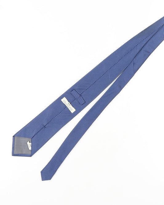 Marks and Spencer Men's Blue Silk Geometric Tie One Size