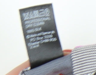 Marks and Spencer Men's Grey Striped Slim Silk Tie