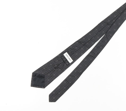 Giorgio Armani Black Men’s Silk Geometric Tie
