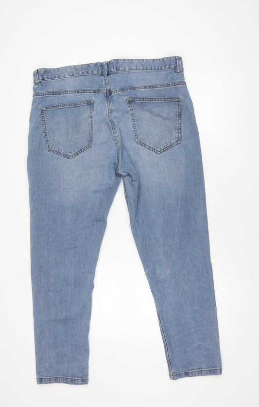 ACW85 Men's Blue Tapered Denim Jeans 38S