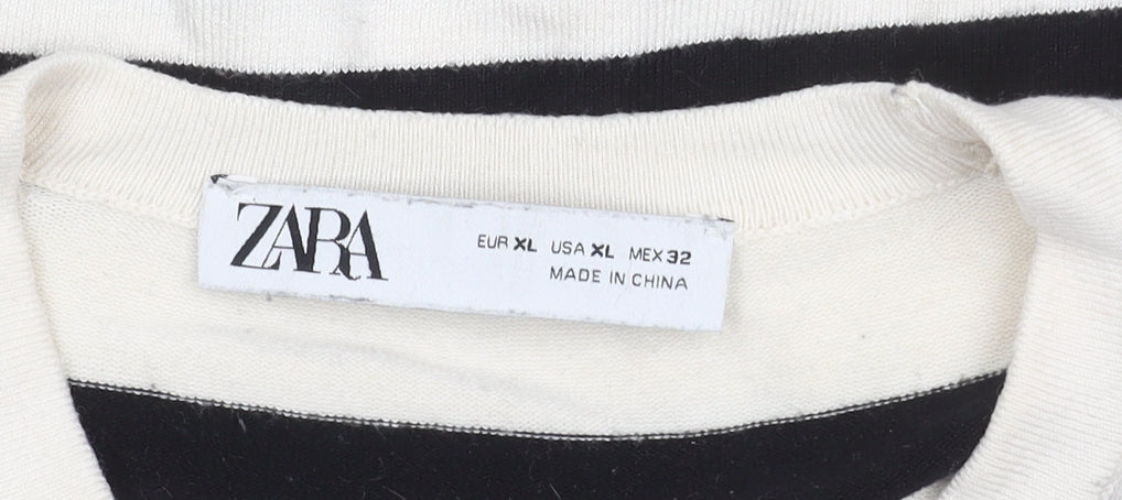 Womens UK Size XL Zara Black Pullover Jumper