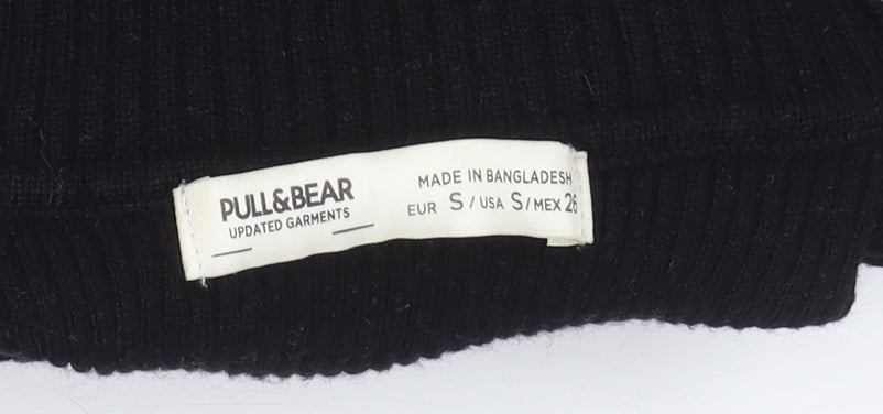 Womens UK Size S Pull & Bear Black Pullover Jumper