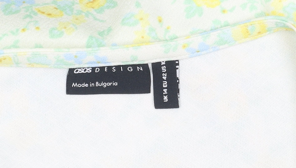 Womens UK Size 14 ASOS DESIGN Multicoloured Wrap