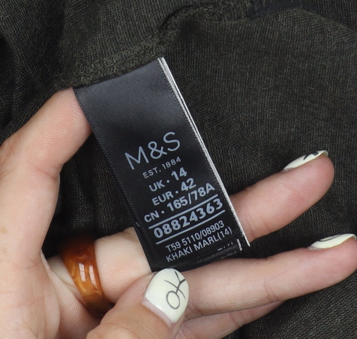 Marks and Spencer Women Green Skirt Size 14