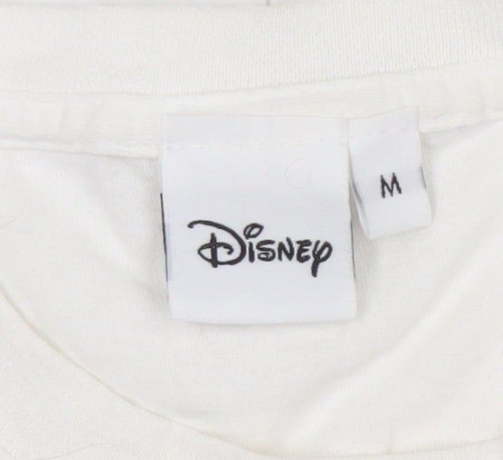 Unisex Adults UK Size M Disney White T-Shirt