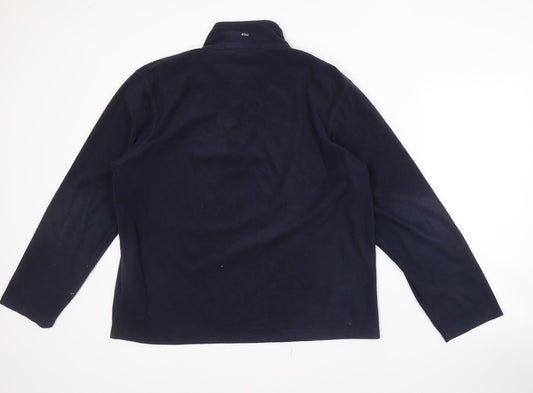 Mens UK Size L Regatta Black 1/4 Zip Sweatshirt