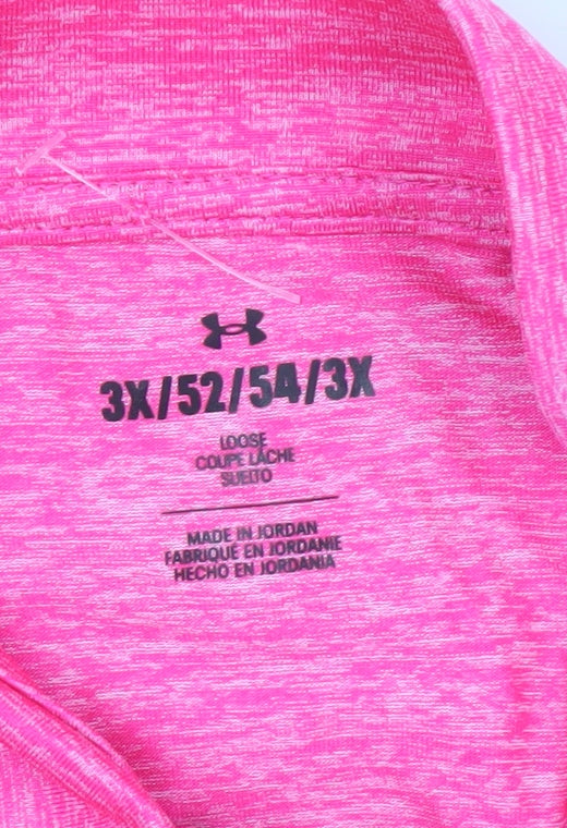 Under Armour Women's Pink 3XL Long Sleeve Pullover Top