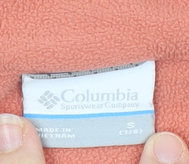 Columbia Girls Pink Colourblock Hooded Jacket - Size S