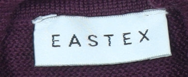 Eastex Women's Purple High Neck Jumper Size 12