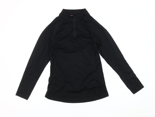 Womens UK Size 8 Karrimor Black Henley Sweatshirt