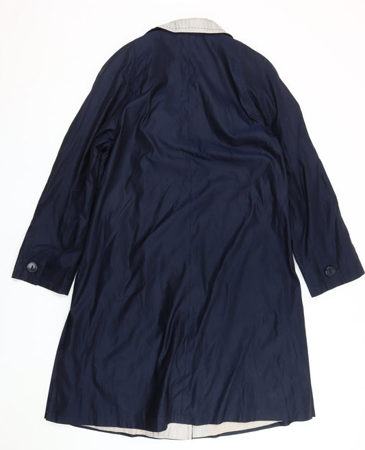 Artigiano Women's Blue Trench Coat Size 10