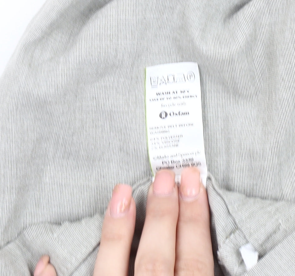Womens UK Size 16 Marks and Spencer Regular Fit Casual Grey Trousers