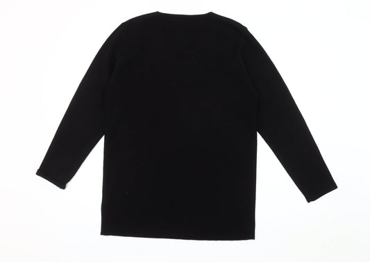 Womens UK Size 10-12 Berkertex Black Pullover Jumper