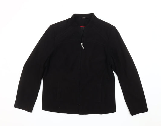 Womens UK Size 16 BM Black Basic Jacket