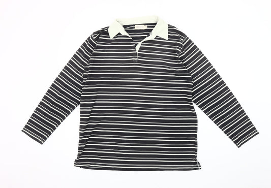 Womens UK Size M Bonmarché Black Polo