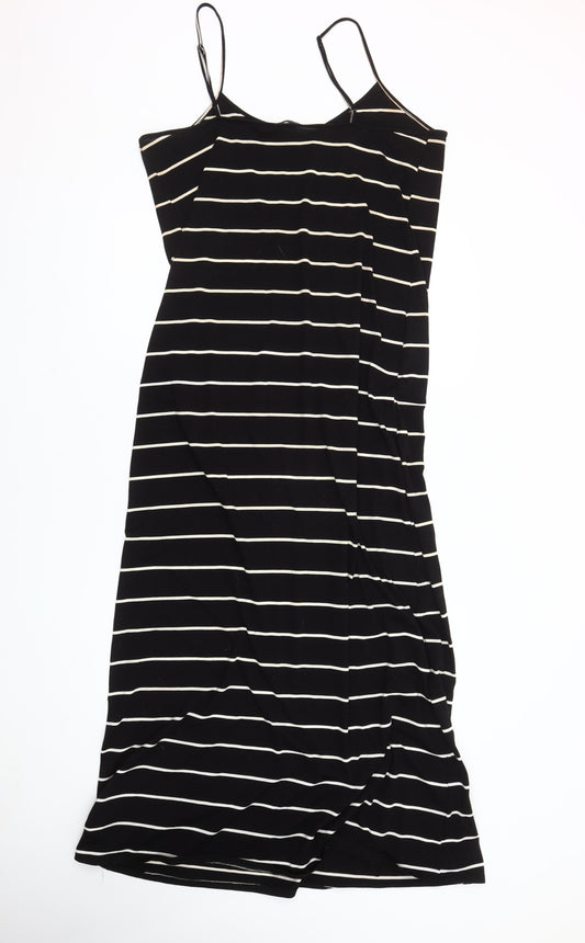 Dorothy Perkins Women's Black Striped Slip Dress