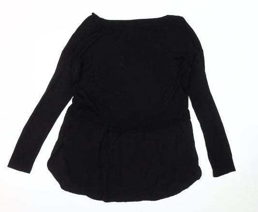 Womens UK Size Small Zara Black Pullover Jumper