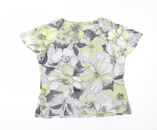 Jacques Vert Women's Floral Blouse, UK 16, Multicoloured