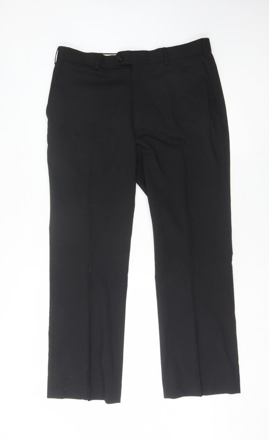 Karl Jackson Men's Black Trousers Size 36 Formal
