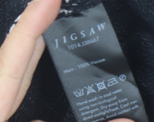 Womens UK Size 14 Jigsaw Black Camisole Tank