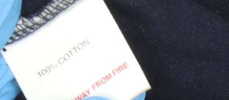 Manchester United Men's Blue M Cotton T-Shirt