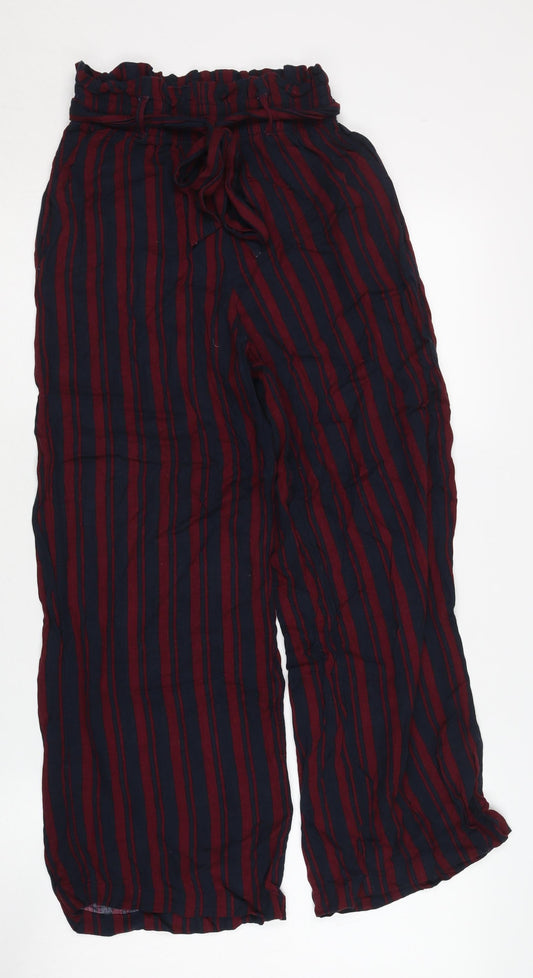 Womens UK Size XS Hollister Relaxed Fit Casual Multicoloured Trousers