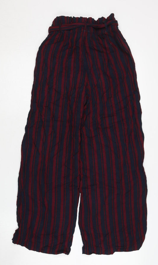 Womens UK Size XS Hollister Relaxed Fit Casual Multicoloured Trousers