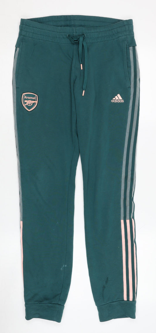 Additional front view of Adidas Women's Green Joggers S Sports Activewear