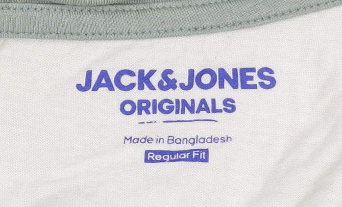 Jack & Jones Men's T-Shirt XL Green Beige