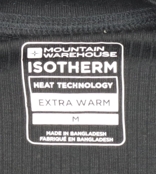Mountain Warehouse Men's Black Thermal T-Shirt - Medium