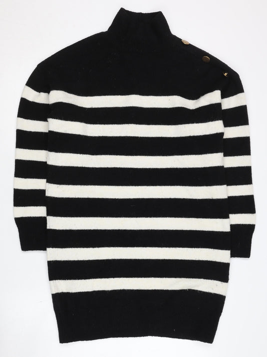Womens UK Size S New Look Black Pullover Jumper