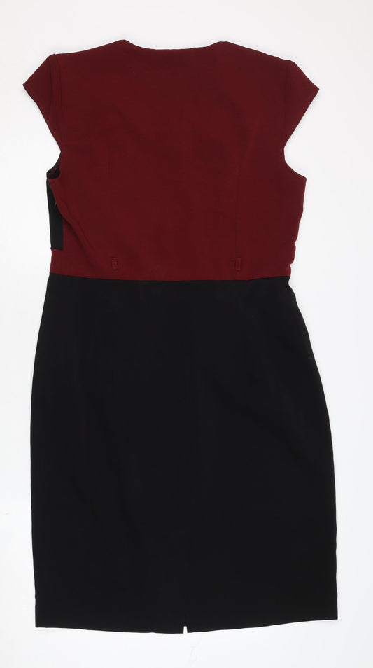 Collection London Women's Multicolour Sheath Dress, Size 14