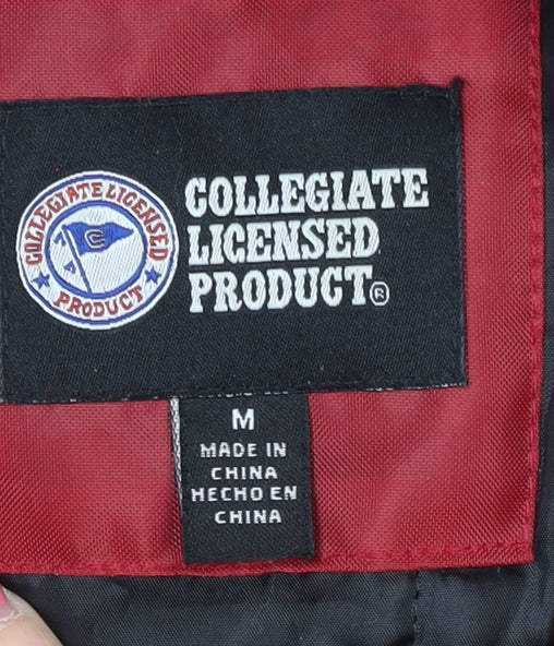 Mens UK Size M Collegiate Licensed Product Red Varsity Jacket