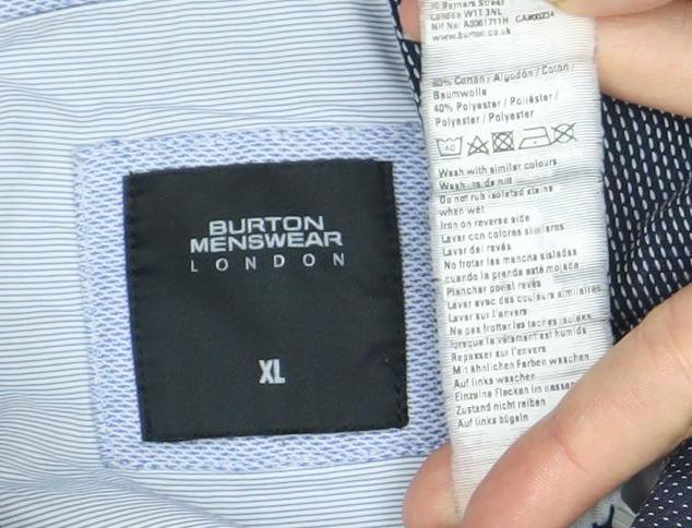 Burton Menswear London Men's Blue XL Shirt