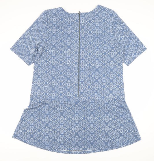 Next Women’s Blue Geometric Half Sleeve Dress