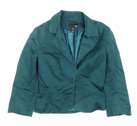 Womens UK Size 6 H&M Green Blazer