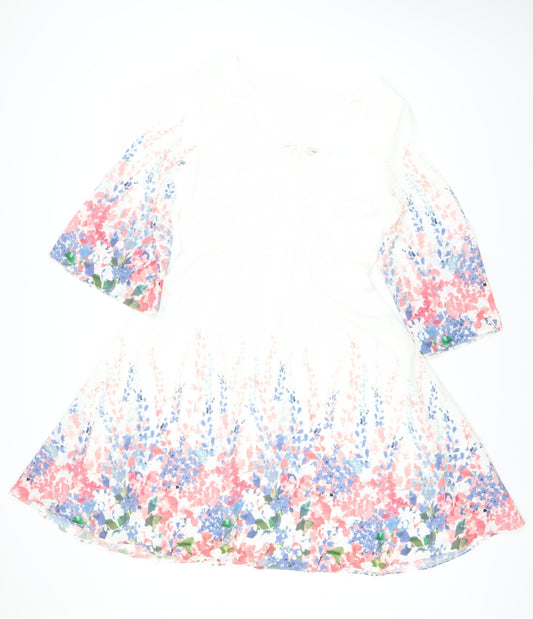 Next Women's Multicoloured A-Line Dress Size 10