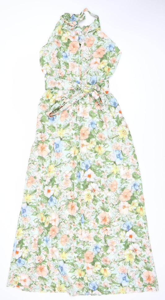 Izabel London Women's Green Floral Dress Size 10