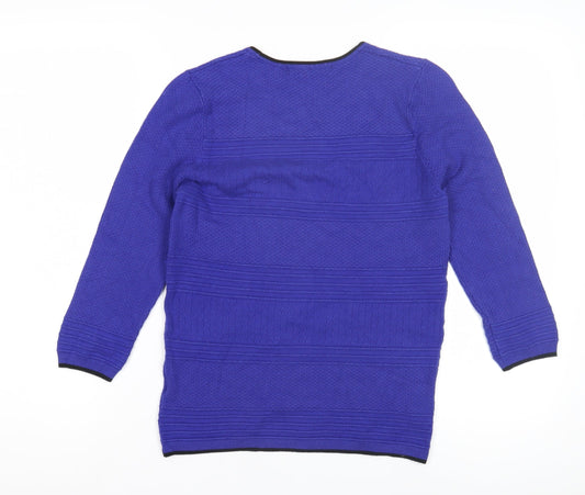 Womens UK Size 8 Marks and Spencer Blue Pullover Jumper