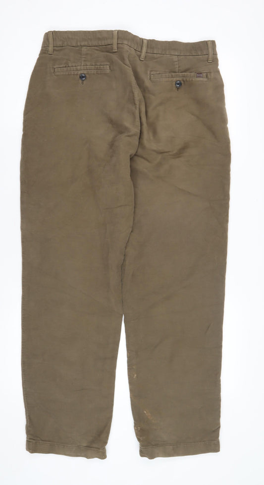 Marks and Spencer Men's Brown Chino Trousers 34