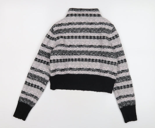 Womens UK Size 8 Topshop Black Pullover Jumper